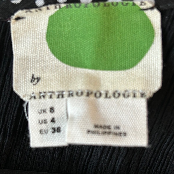 Anthropologie Black Wide Leg Jumpsuit Romper Tie Waist Cocktail Size 4 - Picture 4 of 10